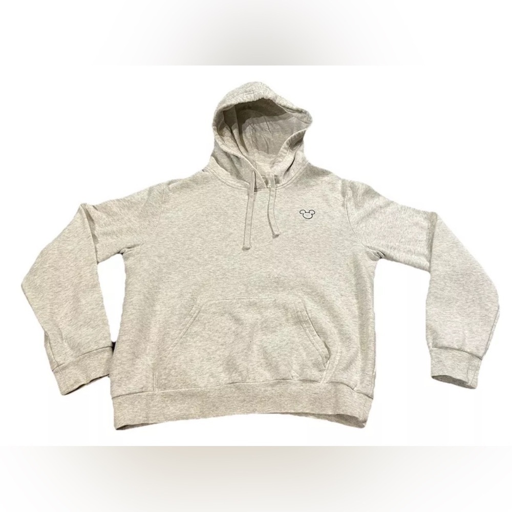 Disney Divided H&M Gray Mickey Mouse Ears Hoodie Woman’s Small Disneyland EUC